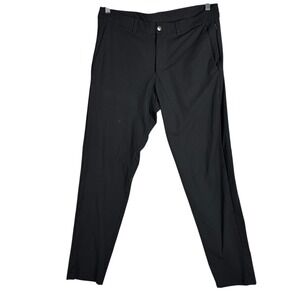 Lululemon ABC Pants Slim Fit Black Mens Size 36 Golf Travel Performance